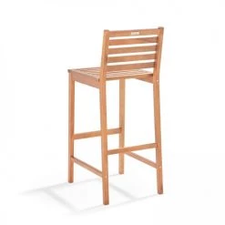 Oviala Chaises De Jardin Chaise Haute En Bois D'eucalyptus -Fauteuils de jardin Soldes Boutique chaise haute en bois d eucalyptus 3