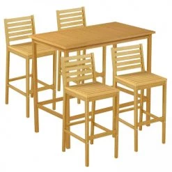 Oviala Chaises De Jardin Chaise Haute En Bois D'eucalyptus -Fauteuils de jardin Soldes Boutique chaise haute en bois d eucalyptus 4