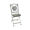 Wadiga Chaises De Jardin Chaise Jardin Pliable Métal Et Céramique Multicolore 38x38x92cm -Fauteuils de jardin Soldes Boutique chaise jardin pliable metal et ceramique multicolore 38x38x92cm