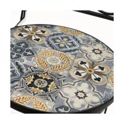 Wadiga Chaises De Jardin Chaise Jardin Pliable Métal Et Céramique Multicolore 38x38x92cm -Fauteuils de jardin Soldes Boutique chaise jardin pliable metal et ceramique multicolore 38x38x92cm 2