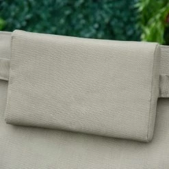 Outsunny Fauteuils De Jardin Chaise Longue à Bascule Tétière Amovible, Accoudoirs Et Rangement -Fauteuils de jardin Soldes Boutique chaise longue a bascule tetiere amovible accoudoirs et rangement 3