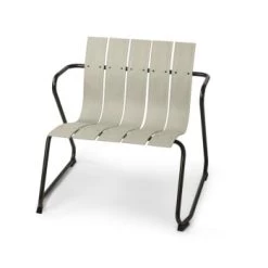 Mater Chaises De Jardin Chaise Longue Acier Et Plastique Recyclé Noir -Fauteuils de jardin Soldes Boutique chaise longue acier et plastique recycle beige 4