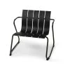 Mater Chaises De Jardin Chaise Longue Acier Et Plastique Recyclé Noir -Fauteuils de jardin Soldes Boutique chaise longue acier et plastique recycle noir 1