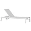 Meubletmoi Bains De Soleil Et Chaises Longues Chaise Longue De Jardin Réglable En Aluminium Avec 2 Roulettes -Fauteuils de jardin Soldes Boutique chaise longue de jardin reglable en aluminium avec 2 roulettes