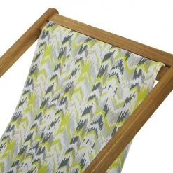 Beliani Bains De Soleil Et Chaises Longues Chaise Longue En Bois Solide Jaune -Fauteuils de jardin Soldes Boutique chaise longue en bois solide jaune 9