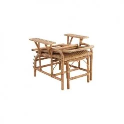 Aubry Gaspard Chaises De Jardin Chaise Longue En Manau Et Lame De Rotin -Fauteuils de jardin Soldes Boutique chaise longue en manau et lame de rotin 3