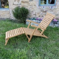 TECK’Attitude Bains De Soleil Et Chaises Longues Chaise Longue En Teck -Fauteuils de jardin Soldes Boutique chaise longue en teck 1