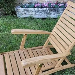 TECK’Attitude Bains De Soleil Et Chaises Longues Chaise Longue En Teck -Fauteuils de jardin Soldes Boutique chaise longue en teck 3