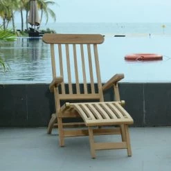 TECK’Attitude Bains De Soleil Et Chaises Longues Chaise Longue En Teck Ecograde -Fauteuils de jardin Soldes Boutique chaise longue en teck ecograde 3