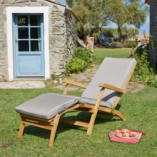 Maisons Du Monde Bains De Soleil Et Chaises Longues Chaise Longue En Teck Massif 6 Maisons Du Monde Bains De Soleil Et Chaises Longues Chaise Longue En Teck Massif – Image 4