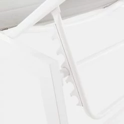 Bizzotto Bains De Soleil Et Chaises Longues Chaise Longue Haute Aluminium Et Textilène Blanc -Fauteuils de jardin Soldes Boutique chaise longue haute aluminium et textilene blanc 2