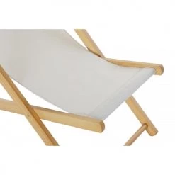 Wadiga Bains De Soleil Et Chaises Longues Chaise Longue Pliante Chilienne En Bois Et Tissu Beige 57,5x113x77cm -Fauteuils de jardin Soldes Boutique chaise longue pliante chilienne en bois et tissu beige 57 5x113x77cm 5