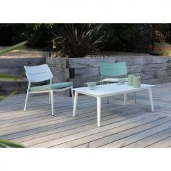 Proloisirs Chaises De Jardin Chaise Lounge Jardin En Aluminium Chic (lot De 2) Amande -Fauteuils de jardin Soldes Boutique chaise lounge jardin en aluminium chic lot de 2 amande 3