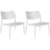 Proloisirs Chaises De Jardin Chaise Lounge Jardin En Aluminium Chic (lot De 2) Blanc -Fauteuils de jardin Soldes Boutique chaise lounge jardin en aluminium chic lot de 2 blanc 1