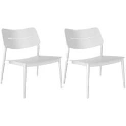 Proloisirs Chaises De Jardin Chaise Lounge Jardin En Aluminium Chic (lot De 2) Amande -Fauteuils de jardin Soldes Boutique chaise lounge jardin en aluminium chic lot de 2 blanc