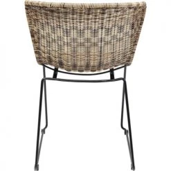 Kare Design Chaises De Jardin Chaise Marron En Polyéthylène Et Acier -Fauteuils de jardin Soldes Boutique chaise marron en polyethylene et acier 2