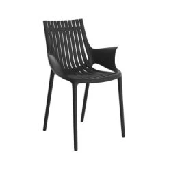 Vondom Chaises De Jardin Chaise écrue Avec Accoudoirs -Fauteuils de jardin Soldes Boutique chaise noire avec accoudoirs 4