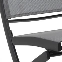 Gecko Jardin Chaises De Jardin Chaise Pliante Alu Anthracite Textilène Gris -Fauteuils de jardin Soldes Boutique chaise pliante alu anthracite textilene gris 2