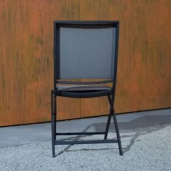 Gecko Jardin Chaises De Jardin Chaise Pliante Alu Anthracite Textilène Gris -Fauteuils de jardin Soldes Boutique chaise pliante alu anthracite textilene gris 3
