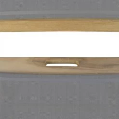 MOYCOR Chaises De Jardin Chaise Pliante D'extérieur En Tissu Gris Et Bois -Fauteuils de jardin Soldes Boutique chaise pliante d exterieur en tissu gris et bois 5