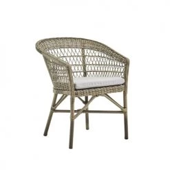 Sika Design Chaises De Jardin Chaise Repas Empilable Aluminium Et Fibre Synthétique Taupe