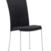 Sika Design Chaises De Jardin Chaise Repas Empilable En Acier Et Fibre Synthétique Noire -Fauteuils de jardin Soldes Boutique chaise repas empilable en acier et fibre synthetique noire 4