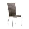 Sika Design Chaises De Jardin Chaise Repas Empilable En Acier Et Fibre Synthétique Taupe -Fauteuils de jardin Soldes Boutique chaise repas empilable en acier et fibre synthetique taupe
