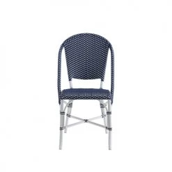 Sika Design Chaises De Jardin Chaise Repas Empilable En Alu Et Fibre Synthétique Bleu -Fauteuils de jardin Soldes Boutique chaise repas empilable en alu et fibre synthetique bleu 2