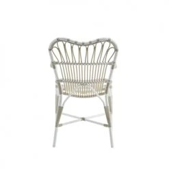 Sika Design Chaises De Jardin Chaise Repas En Aluminium Et Fibre Synthétique Blanc -Fauteuils de jardin Soldes Boutique chaise repas en aluminium et fibre synthetique blanc 4