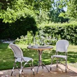 Sika Design Chaises De Jardin Chaise Repas En Aluminium Et Fibre Synthétique Grise -Fauteuils de jardin Soldes Boutique chaise repas en aluminium et fibre synthetique grise 2