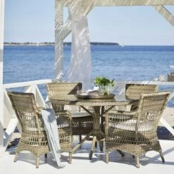 Sika Design Chaises De Jardin Chaise Repas En Aluminium Et Fibre Synthétique Taupe -Fauteuils de jardin Soldes Boutique chaise repas en aluminium et fibre synthetique taupe 2