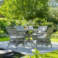 Sika Design Chaises De Jardin Chaise Repas En Aluminium Et Fibre Synthétique Taupe -Fauteuils de jardin Soldes Boutique chaise repas en aluminium et fibre synthetique taupe 4