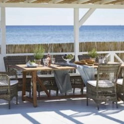 Sika Design Chaises De Jardin Chaise Repas En Aluminium Et Fibre Synthétique Taupe -Fauteuils de jardin Soldes Boutique chaise repas en aluminium et fibre synthetique taupe 5