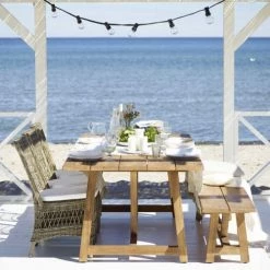 Sika Design Chaises De Jardin Chaise Repas En Aluminium Et Fibre Synthétique Taupe Et Coussin Blanc -Fauteuils de jardin Soldes Boutique chaise repas en aluminium et fibre synthetique taupe et coussin blanc 2