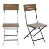 Maisons Du Monde Chaises De Jardin En Acacia Massif Et Métal Noir (x2) -Fauteuils de jardin Soldes Boutique chaises de jardin en acacia massif et metal noir x2 1000 7 1 208937 1