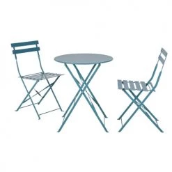 Maisons Du Monde Chaises De Jardin Pliantes En Acier Bleu Turquoise (x2) -Fauteuils de jardin Soldes Boutique chaises de jardin pliantes en acier bleu turquoise x2 1000 13 1 219228 11