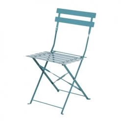 Maisons Du Monde Chaises De Jardin Pliantes En Acier Bleu Turquoise (x2) -Fauteuils de jardin Soldes Boutique chaises de jardin pliantes en acier bleu turquoise x2 1000 13 1 219228 2