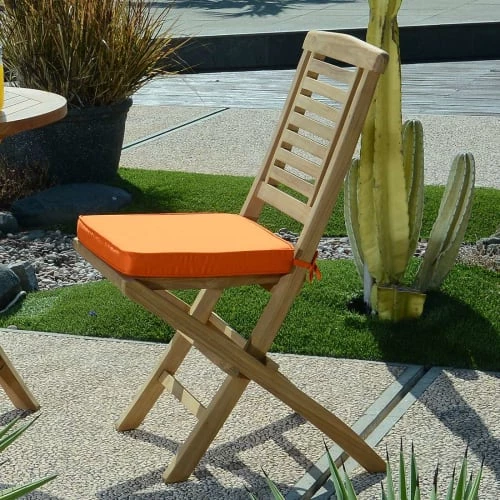 TECK’Attitude Chaises De Jardin Pliantes En Teck (lot De 2) 5 TECK’Attitude Chaises De Jardin Pliantes En Teck (lot De 2) – Image 3