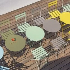 Maisons Du Monde Chaises De Jardin Chaises Pliantes De Jardin En Métal Vert D'eau (x2) -Fauteuils de jardin Soldes Boutique chaises pliantes de jardin en metal vert d eau x2 1000 15 36 174860 6