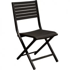 Proloisirs Chaises De Jardin Chaises Pliantes En Aluminium Lucca (lot De 2) Graphite -Fauteuils de jardin Soldes Boutique chaises pliantes en aluminium lucca lot de 2 graphite 2
