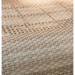 Kok Maison Fauteuils De Jardin Chauffeuse De Jardin Tressée En Résine Beige Clair -Fauteuils de jardin Soldes Boutique chauffeuse de jardin tressee en resine beige clair 3