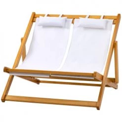 Outsunny Bains De Soleil Et Chaises Longues Chilienne 2 Places Pliable Bois Peuplier Pré-huilé Oxford Blanc 12 Outsunny Bains De Soleil Et Chaises Longues Chilienne 2 Places Pliable Bois Peuplier Pré-huilé Oxford Blanc -Fauteuils de jardin Soldes Boutique chilienne 2 places pliable bois peuplier pre huile oxford blanc 4