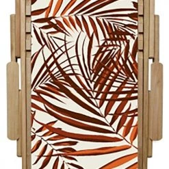 Dcb Garden Bains De Soleil Et Chaises Longues Chilienne De Jardin En Bois D'Eucalyptus Avec Motif Jungle Rouge -Fauteuils de jardin Soldes Boutique chilienne de jardin en bois d eucalyptus avec motif jungle rouge 1