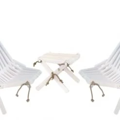 EcoFurn Bains De Soleil Et Chaises Longues Chilienne Eco Avec Coussin Aulne - Huilé