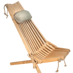 EcoFurn Bains De Soleil Et Chaises Longues Chilienne Eco Avec Coussin Bouleau - Brun Clair, Huilé
