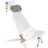 EcoFurn Bains De Soleil Et Chaises Longues Chilienne Eco Avec Coussin Bouleau - Peint En Blanc -Fauteuils de jardin Soldes Boutique chilienne eco avec coussin bouleau peint en blanc