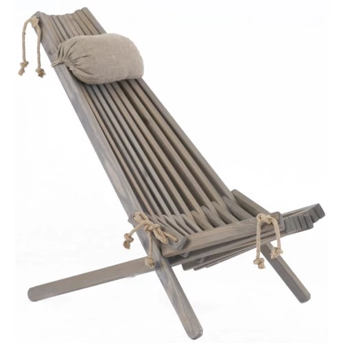 EcoFurn Bains De Soleil Et Chaises Longues Chilienne Eco Avec Coussin Pin - Gris, Huilé 3 EcoFurn Bains De Soleil Et Chaises Longues Chilienne Eco Avec Coussin Pin - Gris, Huilé