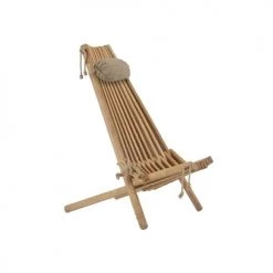 EcoFurn Bains De Soleil Et Chaises Longues Chilienne En Bois Ecochair (coussin Offert) Chêne