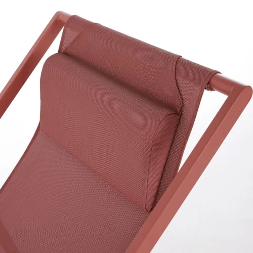 Maisons Du Monde Bains De Soleil Et Chaises Longues Chilienne En Métal Et Toile Plastifiée Terracotta 6 Maisons Du Monde Bains De Soleil Et Chaises Longues Chilienne En Métal Et Toile Plastifiée Terracotta – Image 4