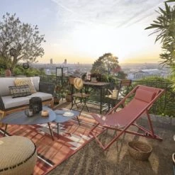 Maisons Du Monde Bains De Soleil Et Chaises Longues Chilienne En Métal Et Toile Plastifiée Terracotta 12 Maisons Du Monde Bains De Soleil Et Chaises Longues Chilienne En Métal Et Toile Plastifiée Terracotta -Fauteuils de jardin Soldes Boutique chilienne en metal et toile plastifiee terracotta 1000 14 22 198421 4